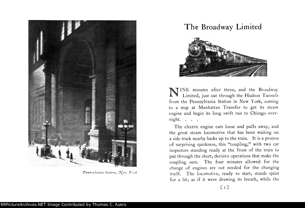 PRR "Broadway Limited," Pages 4-5, 1927